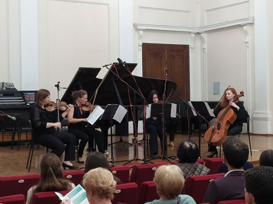 Посещение концерта молодых композиторов Республики